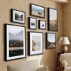 image:imageAmericanflat 10x10 Deep Picture Frame  Matted to 8x8  Black  Shatterresistant glass wall or tabletop display with included easel sawtooth hangers includedBlack
