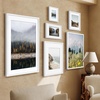 image:imageAmericanflat 10x10 Deep Picture Frame  Matted to 8x8  Black  Shatterresistant glass wall or tabletop display with included easel sawtooth hangers includedWhite