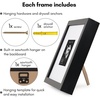 image:imageAmericanflat 10x10 Deep Picture Frame  Matted to 8x8  Black  Shatterresistant glass wall or tabletop display with included easel sawtooth hangers includedBlack