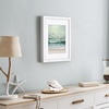 image:imageAmericanflat 10x10 Deep Picture Frame  Matted to 8x8  Black  Shatterresistant glass wall or tabletop display with included easel sawtooth hangers includedWhite