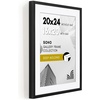 image:imageAmericanflat 10x10 Deep Picture Frame  Matted to 8x8  Black  Shatterresistant glass wall or tabletop display with included easel sawtooth hangers includedBlack