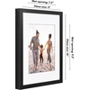 image:imageAmericanflat 10x10 Deep Picture Frame  Matted to 8x8  Black  Shatterresistant glass wall or tabletop display with included easel sawtooth hangers includedBlack