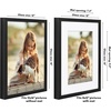 image:imageAmericanflat 10x10 Deep Picture Frame  Matted to 8x8  Black  Shatterresistant glass wall or tabletop display with included easel sawtooth hangers includedBlack