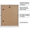 image:imageAmericanflat 10x10 Deep Picture Frame  Matted to 8x8  Black  Shatterresistant glass wall or tabletop display with included easel sawtooth hangers includedWhite