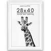 image:imageAmericanflat 10x10 Deep Picture Frame  Matted to 8x8  Black  Shatterresistant glass wall or tabletop display with included easel sawtooth hangers includedWhite
