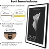 image:imageAmericanflat 10x10 Deep Picture Frame  Matted to 8x8  Black  Shatterresistant glass wall or tabletop display with included easel sawtooth hangers includedBlack