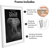 image:imageAmericanflat 10x10 Deep Picture Frame  Matted to 8x8  Black  Shatterresistant glass wall or tabletop display with included easel sawtooth hangers includedWhite