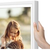 image:imageAmericanflat 10x10 Deep Picture Frame  Matted to 8x8  Black  Shatterresistant glass wall or tabletop display with included easel sawtooth hangers includedWhite