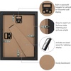 image:imageAmericanflat 10x10 Deep Picture Frame  Matted to 8x8  Black  Shatterresistant glass wall or tabletop display with included easel sawtooth hangers includedBlack