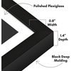 image:imageAmericanflat 10x10 Deep Picture Frame  Matted to 8x8  Black  Shatterresistant glass wall or tabletop display with included easel sawtooth hangers includedBlack