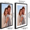 image:imageAmericanflat 10x10 Deep Picture Frame  Matted to 8x8  Black  Shatterresistant glass wall or tabletop display with included easel sawtooth hangers includedBlack