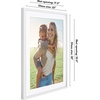 image:imageAmericanflat 10x10 Deep Picture Frame  Matted to 8x8  Black  Shatterresistant glass wall or tabletop display with included easel sawtooth hangers includedWhite