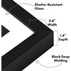 image:imageAmericanflat 10x10 Deep Picture Frame  Matted to 8x8  Black  Shatterresistant glass wall or tabletop display with included easel sawtooth hangers includedBlack