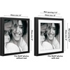 image:imageAmericanflat 10x10 Deep Picture Frame  Matted to 8x8  Black  Shatterresistant glass wall or tabletop display with included easel sawtooth hangers includedBlack