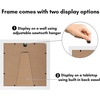 image:imageAmericanflat 10x10 Deep Picture Frame  Matted to 8x8  Black  Shatterresistant glass wall or tabletop display with included easel sawtooth hangers includedWhite