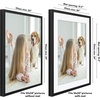 image:imageAmericanflat 10x10 Deep Picture Frame  Matted to 8x8  Black  Shatterresistant glass wall or tabletop display with included easel sawtooth hangers includedBlack