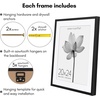 image:imageAmericanflat 10x10 Deep Picture Frame  Matted to 8x8  Black  Shatterresistant glass wall or tabletop display with included easel sawtooth hangers includedBlack