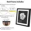 image:imageAmericanflat 10x10 Deep Picture Frame  Matted to 8x8  Black  Shatterresistant glass wall or tabletop display with included easel sawtooth hangers includedBlack