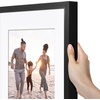 image:imageAmericanflat 10x10 Deep Picture Frame  Matted to 8x8  Black  Shatterresistant glass wall or tabletop display with included easel sawtooth hangers includedBlack