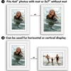 image:imageAmericanflat 10x10 Deep Picture Frame  Matted to 8x8  Black  Shatterresistant glass wall or tabletop display with included easel sawtooth hangers includedWhite