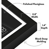 image:imageAmericanflat 10x10 Deep Picture Frame  Matted to 8x8  Black  Shatterresistant glass wall or tabletop display with included easel sawtooth hangers includedBlack