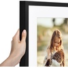 image:imageAmericanflat 10x10 Deep Picture Frame  Matted to 8x8  Black  Shatterresistant glass wall or tabletop display with included easel sawtooth hangers includedBlack