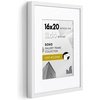 image:imageAmericanflat 10x10 Deep Picture Frame  Matted to 8x8  Black  Shatterresistant glass wall or tabletop display with included easel sawtooth hangers includedWhite