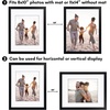 image:imageAmericanflat 10x10 Deep Picture Frame  Matted to 8x8  Black  Shatterresistant glass wall or tabletop display with included easel sawtooth hangers includedBlack