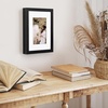 image:imageAmericanflat 10x10 Deep Picture Frame  Matted to 8x8  Black  Shatterresistant glass wall or tabletop display with included easel sawtooth hangers includedBlack