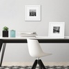 image:imageAmericanflat 10x10 Deep Picture Frame  Matted to 8x8  Black  Shatterresistant glass wall or tabletop display with included easel sawtooth hangers includedWhite