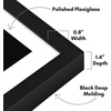 image:imageAmericanflat 10x10 Deep Picture Frame  Matted to 8x8  Black  Shatterresistant glass wall or tabletop display with included easel sawtooth hangers includedBlack