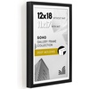 image:imageAmericanflat 10x10 Deep Picture Frame  Matted to 8x8  Black  Shatterresistant glass wall or tabletop display with included easel sawtooth hangers includedBlack