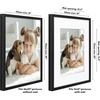 image:imageAmericanflat 10x10 Deep Picture Frame  Matted to 8x8  Black  Shatterresistant glass wall or tabletop display with included easel sawtooth hangers includedBlack
