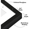 image:imageAmericanflat 10x10 Deep Picture Frame  Matted to 8x8  Black  Shatterresistant glass wall or tabletop display with included easel sawtooth hangers includedBlack