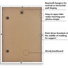 image:imageAmericanflat 10x10 Deep Picture Frame  Matted to 8x8  Black  Shatterresistant glass wall or tabletop display with included easel sawtooth hangers includedWhite