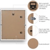 image:imageAmericanflat 10x10 Deep Picture Frame  Matted to 8x8  Black  Shatterresistant glass wall or tabletop display with included easel sawtooth hangers includedWhite