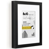 image:imageAmericanflat 10x10 Deep Picture Frame  Matted to 8x8  Black  Shatterresistant glass wall or tabletop display with included easel sawtooth hangers includedBlack