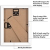 image:imageAmericanflat 10x10 Deep Picture Frame  Matted to 8x8  Black  Shatterresistant glass wall or tabletop display with included easel sawtooth hangers includedWhite