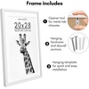 image:imageAmericanflat 10x10 Deep Picture Frame  Matted to 8x8  Black  Shatterresistant glass wall or tabletop display with included easel sawtooth hangers includedWhite