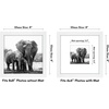 image:imageAmericanflat 10x10 Deep Picture Frame  Matted to 8x8  Black  Shatterresistant glass wall or tabletop display with included easel sawtooth hangers includedWhite