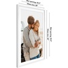 image:imageAmericanflat 10x10 Deep Picture Frame  Matted to 8x8  Black  Shatterresistant glass wall or tabletop display with included easel sawtooth hangers includedWhite