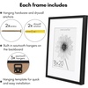 image:imageAmericanflat 10x10 Deep Picture Frame  Matted to 8x8  Black  Shatterresistant glass wall or tabletop display with included easel sawtooth hangers includedBlack