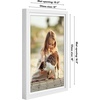 image:imageAmericanflat 10x10 Deep Picture Frame  Matted to 8x8  Black  Shatterresistant glass wall or tabletop display with included easel sawtooth hangers includedWhite