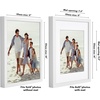 image:imageAmericanflat 10x10 Deep Picture Frame  Matted to 8x8  Black  Shatterresistant glass wall or tabletop display with included easel sawtooth hangers includedWhite