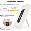 image:imageAmericanflat 10x10 Deep Picture Frame  Matted to 8x8  Black  Shatterresistant glass wall or tabletop display with included easel sawtooth hangers includedWhite