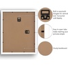 image:imageAmericanflat 10x10 Deep Picture Frame  Matted to 8x8  Black  Shatterresistant glass wall or tabletop display with included easel sawtooth hangers includedWhite