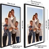 image:imageAmericanflat 10x10 Deep Picture Frame  Matted to 8x8  Black  Shatterresistant glass wall or tabletop display with included easel sawtooth hangers includedBlack