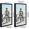 image:imageAmericanflat 10x10 Deep Picture Frame  Matted to 8x8  Black  Shatterresistant glass wall or tabletop display with included easel sawtooth hangers includedBlack