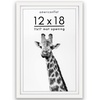 image:imageAmericanflat 10x10 Deep Picture Frame  Matted to 8x8  Black  Shatterresistant glass wall or tabletop display with included easel sawtooth hangers includedWhite