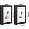 image:imageAmericanflat 10x10 Deep Picture Frame  Matted to 8x8  Black  Shatterresistant glass wall or tabletop display with included easel sawtooth hangers includedBlack